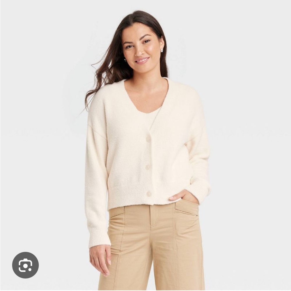 Target- A New Day Fuzzy Cardigan and Tank Top NWT